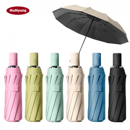 무명 8K 베이스 암막 완전 자동 3단 양우산 #2