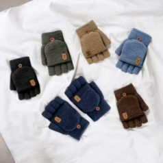 윈터리에 보송 니트 이지터치 스마트 반장갑