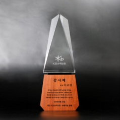 크리스탈우드 퇴임 공로 상패 ART343-A