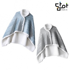 노티드담아 도톰한 극세사 고급 양털 똑딱이 담요