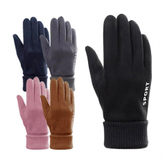 스웨이드 방한 기모 스마트폰 장갑(남녀공용)