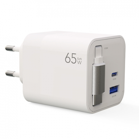 GaN PD 65W PPS 릴케이블 초고속 충전기 C타입 멀티포트 고속충전 어댑터 #3