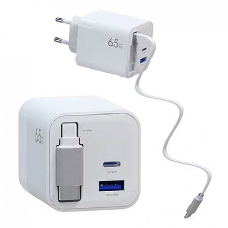 GaN PD 65W PPS 릴케이블 초고속 충전기 C타입 멀티포트 고속충전 어댑터 #2