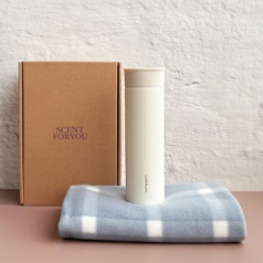 센트포유 락앤락 슬림핏스크류텀블러+패턴담요세트SB19