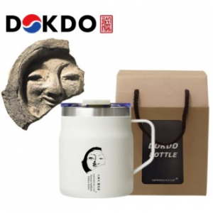 한국전통 신라의 미소 파우더 머그컵 독도보틀 380ml