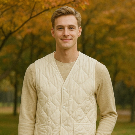 트래블잇 데일리 웜 초경량 패딩 조끼 웜아이보리 #4