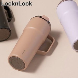 락앤락4418 스테인리스304메트로 핸들 카페 세라믹 텀블러 750ml