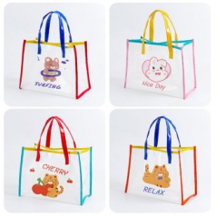 B206 큐티캐릭터 젤리백 비치백 방수 다용도 목욕 수영 가방 인쇄 답례품
