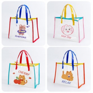 B206 큐티캐릭터 젤리백 비치백 방수 다용도 목욕 수영 가방 인쇄 답례품