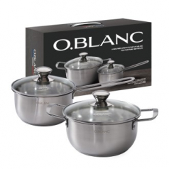 오블랑 IH 스테인리스 2종 냄비 18cm편수 20cm양수
