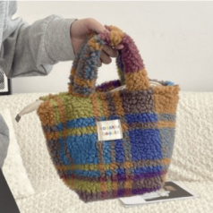 손가방 여성손가방 뽀글이손가방 토트백 양털손가방