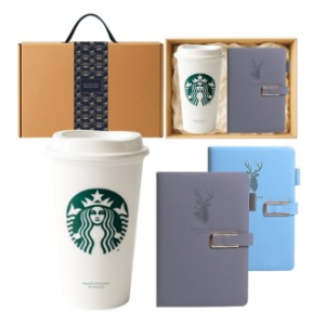 스타벅스 리유저블 그란데컵 473ml + 폭신 A5 다이어리 고급띠지 손잡이 기프트박스세트
