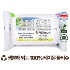 전도용 에코닉 생분해 화이트 라벨형 물티슈 60g (10매)
