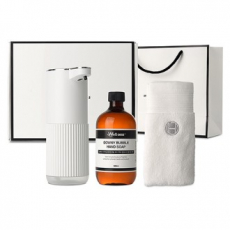 WG-102BT 버블 핸드워시 리필 500ml 1개 + 자동 디스펜서 1개 + 핸드타올 1개