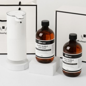 WG-102B 거품타입 손 세정제 디스펜서 1개 + 리필 500ml 2개 세트