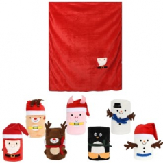 크리스마스 담요 캐릭터담요 산타 눈사람 담요 블랭킷
