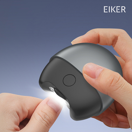 EIKER 전동 손톱깎이 자동 휴대용 충전식 저소음 안전 LED 손발톱 네일케어 트리머 #3