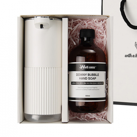 WG-101B 버블 핸드워시 리필 500ml 1개 + 자동 디스펜서 1개 #2