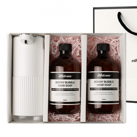 WG-102B 버블 핸드워시 리필 500ml 2개 + 자동 디스펜서 1개 #2