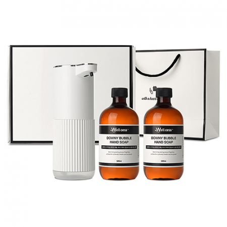 WG-102B 버블 손세정제 자동 디스펜서 1개 + 버블 핸드워시 리필 2개 (500ml) #2