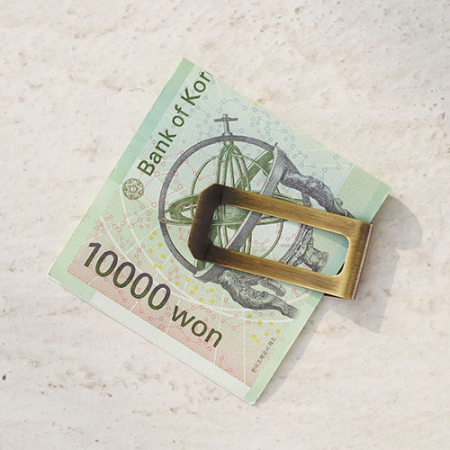 금속 심플 머니클립(이니셜각인) #3