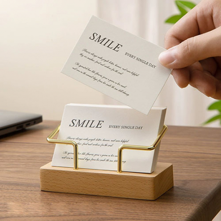 하이엔드 명함 홀더 데스크탑 카드 디스플레이 보관상자 로고인쇄 판촉물 기념품용 J08 #2