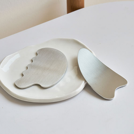 스테인레스 스틸 괄사 페이스 바디 림프 순환 마사지기 // 국내제작 #4