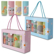 에버센스 캐릭터 휴대용 캔티슈 4p 선물세트