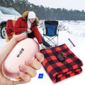 손난로 보조배터리 5000mAh+무릎담요