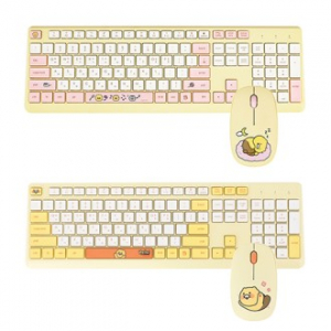 카카오 프렌즈 춘식 무선 마우스 키보드 세트