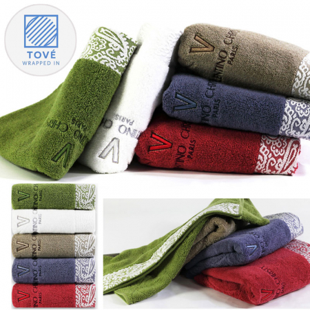 국산) 토베 페이즐리 패턴 세면타올(30수/170g) 40x80cm #2