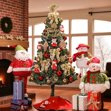 150cm 산타기프트 스카치 풍성 트리 전구포함 풀세트 #2