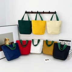 캔버스 텀블러 토트백 손가방 O031