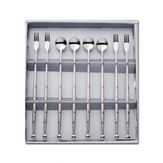 행복롱스푼포크세트(레이저8P)