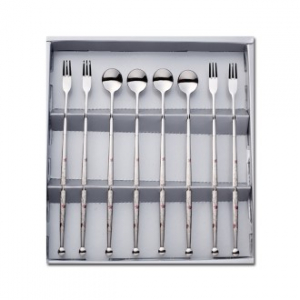 행복롱스푼포크세트(레이저8P)