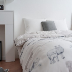 프리미엄 양모 이불 차렵이불 겨울 이불180*210cm(선물용 부직포가방)