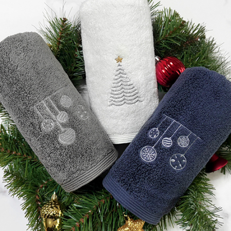 송월 크리스마스 답례품 선물세트(징글벨세면타올1+CM3단폰지우산1)+쇼핑백 #3