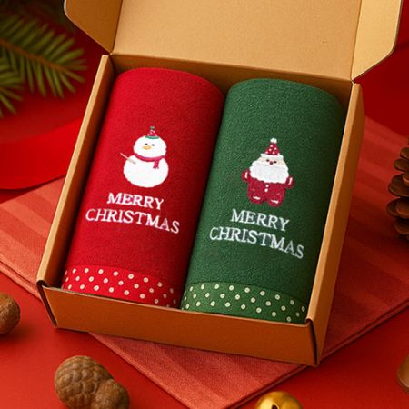 송월 크리스마스 파티 2매 선물세트(크라프트+띠지) #4