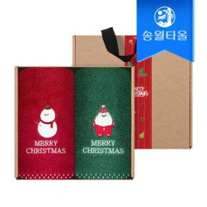 송월 크리스마스 파티 2매 선물세트(크라프트+띠지)