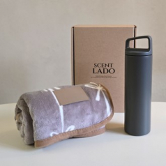 센트라도 극세사 담요+타임 핸들 텀블러 세트