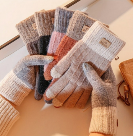 겨울 방한 꽈배기 장갑 니트 스마트폰터치 기모 #2