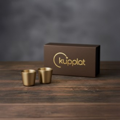 쿠플라트 국산 황동소주잔 2구 SET