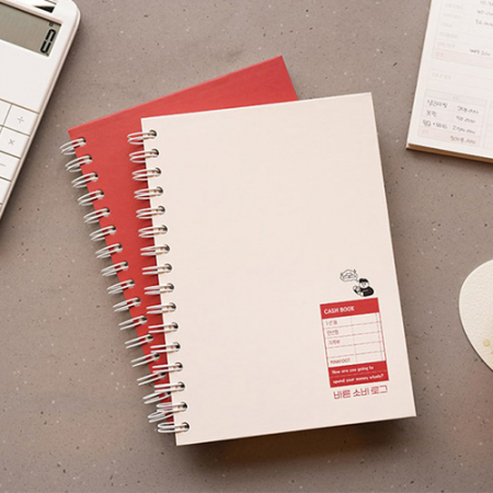 만년 캐시북 노트 바른소비 가계부 Y2558 #2