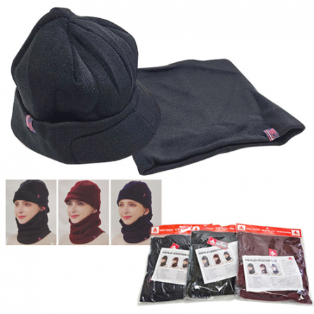 [하후캐나다 모자비니세트] 국산/넥워머/비니 #3