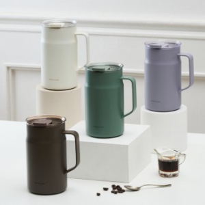 메트로카페 세라믹 머그컵 600ml 아이보리/ 브라운 / 카키 /바이올렛