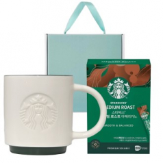 스타벅스 시그니처 사이렌 머그 237ml + 스타벅스 아메리카노 스틱커피 10개입