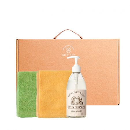 데일리 5색 수건 170g 2장 + 주방세제 스페셜 3p 선물세트 #2