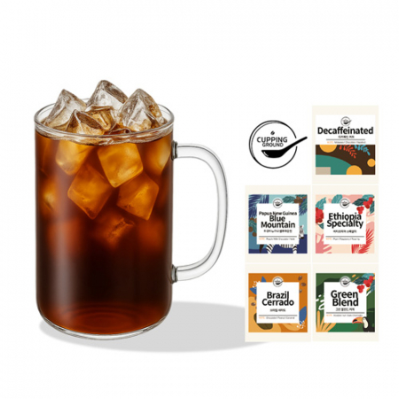 커핑그라운드 드립백커피 내열유리 머그 선물세트 500ml 12P #7