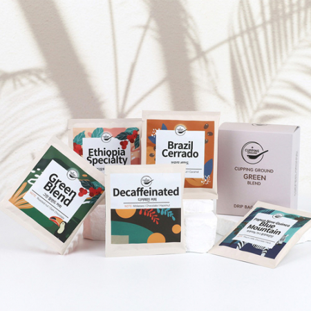 커핑그라운드 드립백커피 내열유리 머그 선물세트 500ml 12P #8