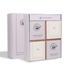 커핑그라운드 드립백커피 내열유리 머그 선물세트 500ml 12P